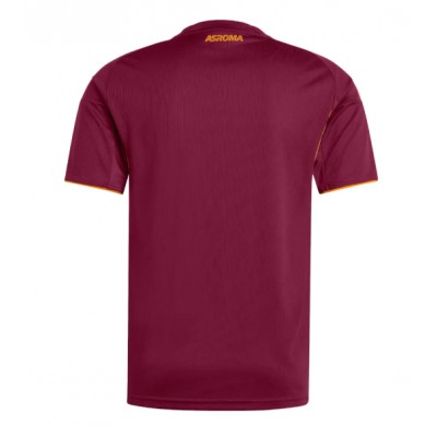 Moški Nogometni dresi AS Roma Domači 2025-26 Kratek Rokav Moški Nogometni dresi AS Roma Domači 2025-26 Kratek Rokav